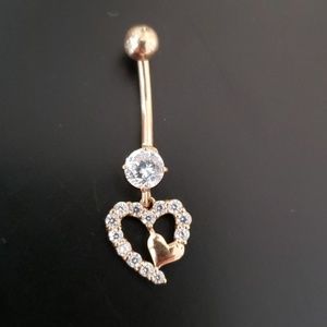 Gold belly ring